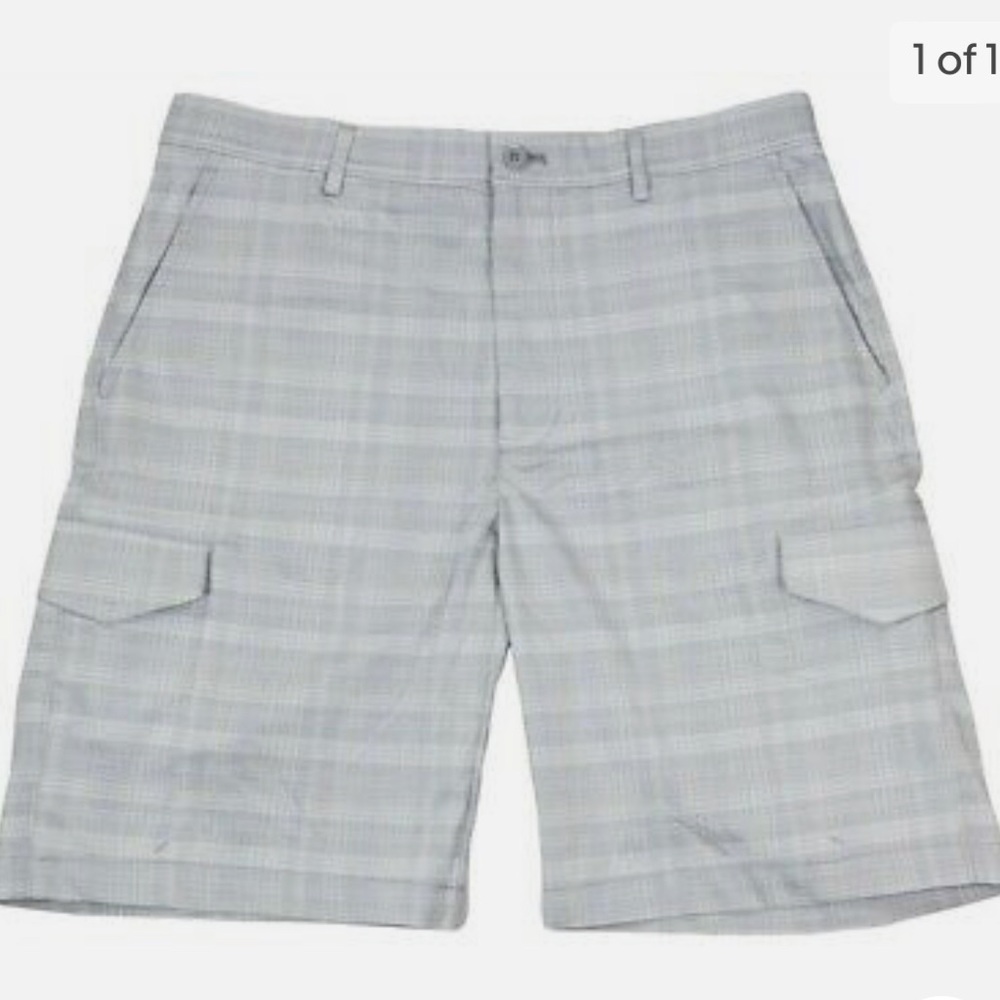 Greg Norman Attack Life Men’s Fairway Chino Shorts, Silver, 40